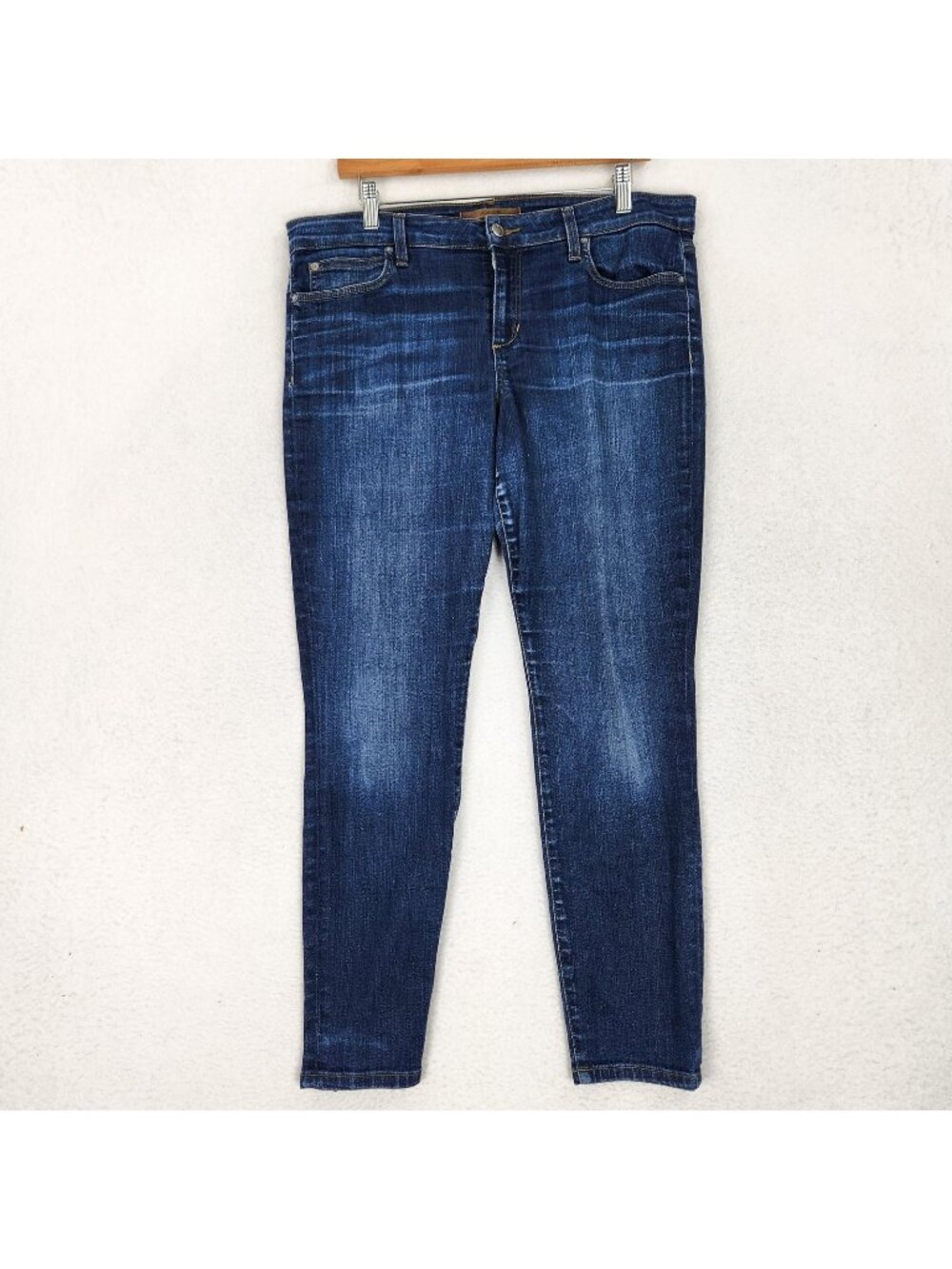 Joes Jeans Womens 33 Blue Flawless The Icon Mid Rise Skinny Ankle Stretch Denim